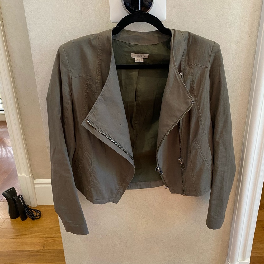 Helmut Lang Olive Green Blazer jacket